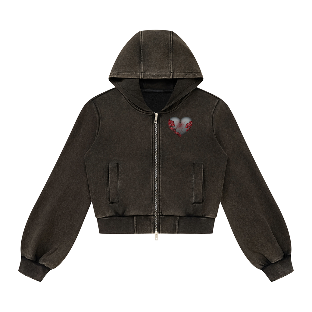 Women’s Vintage Wash Full Zip Hoodie