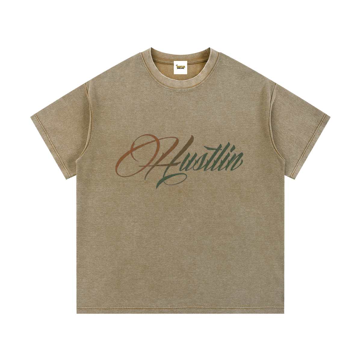 Mineral Wash Waffle Knit T-Shirt