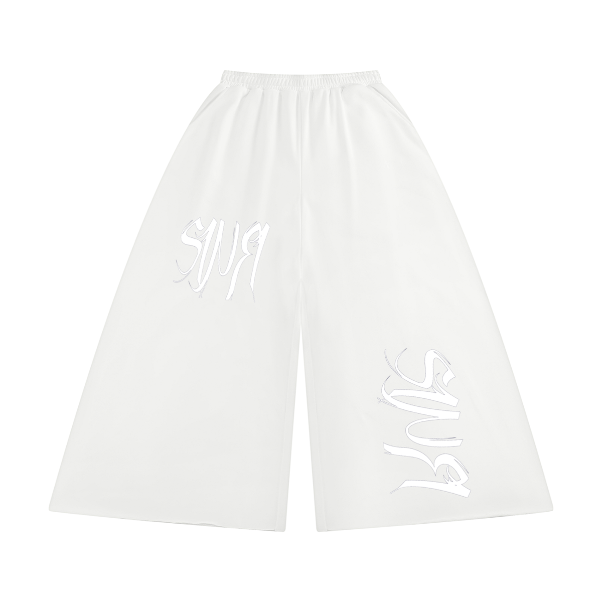 Women's Raw Edge Wide Leg Sweatpants