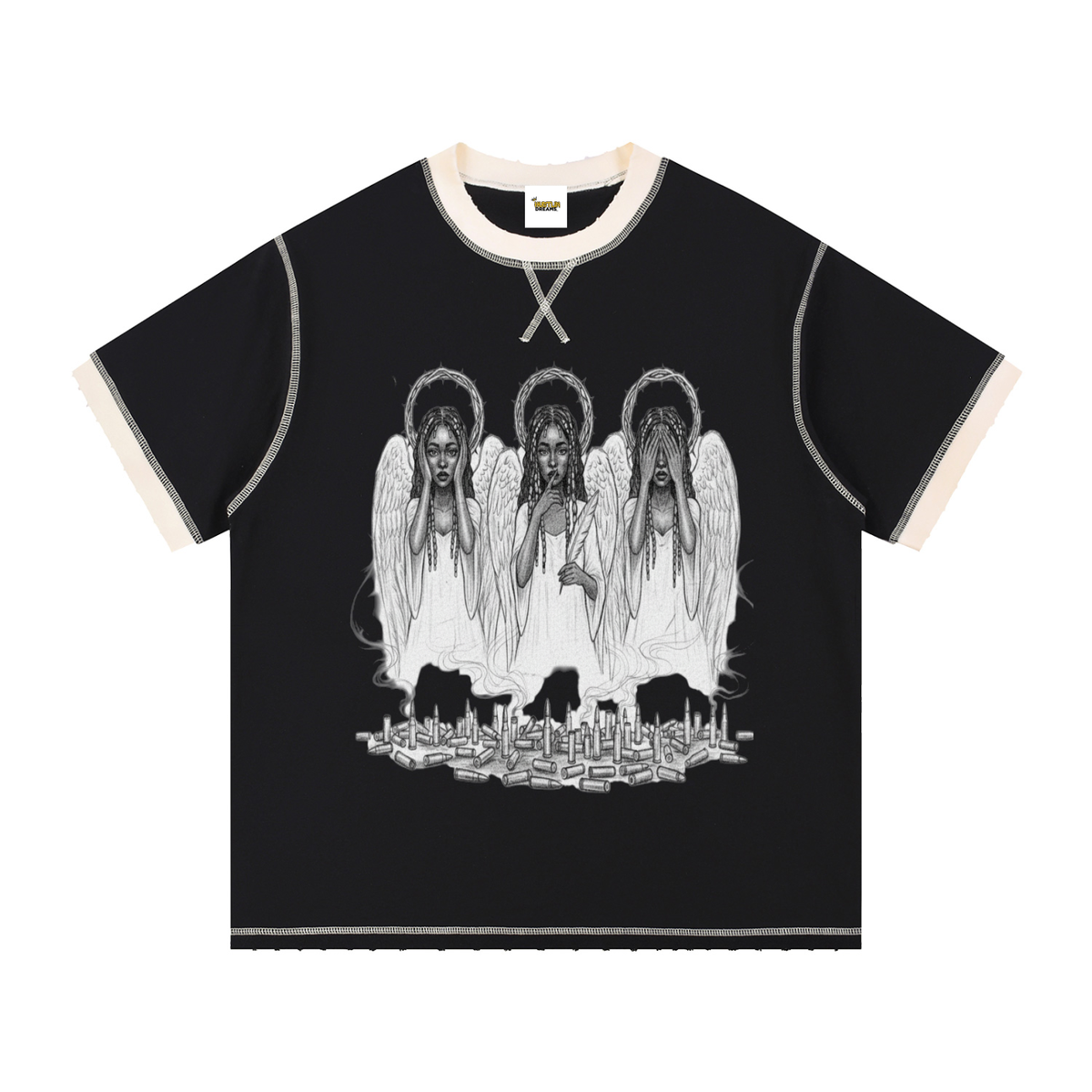 Contrast-Stitched Cotton T-Shirt