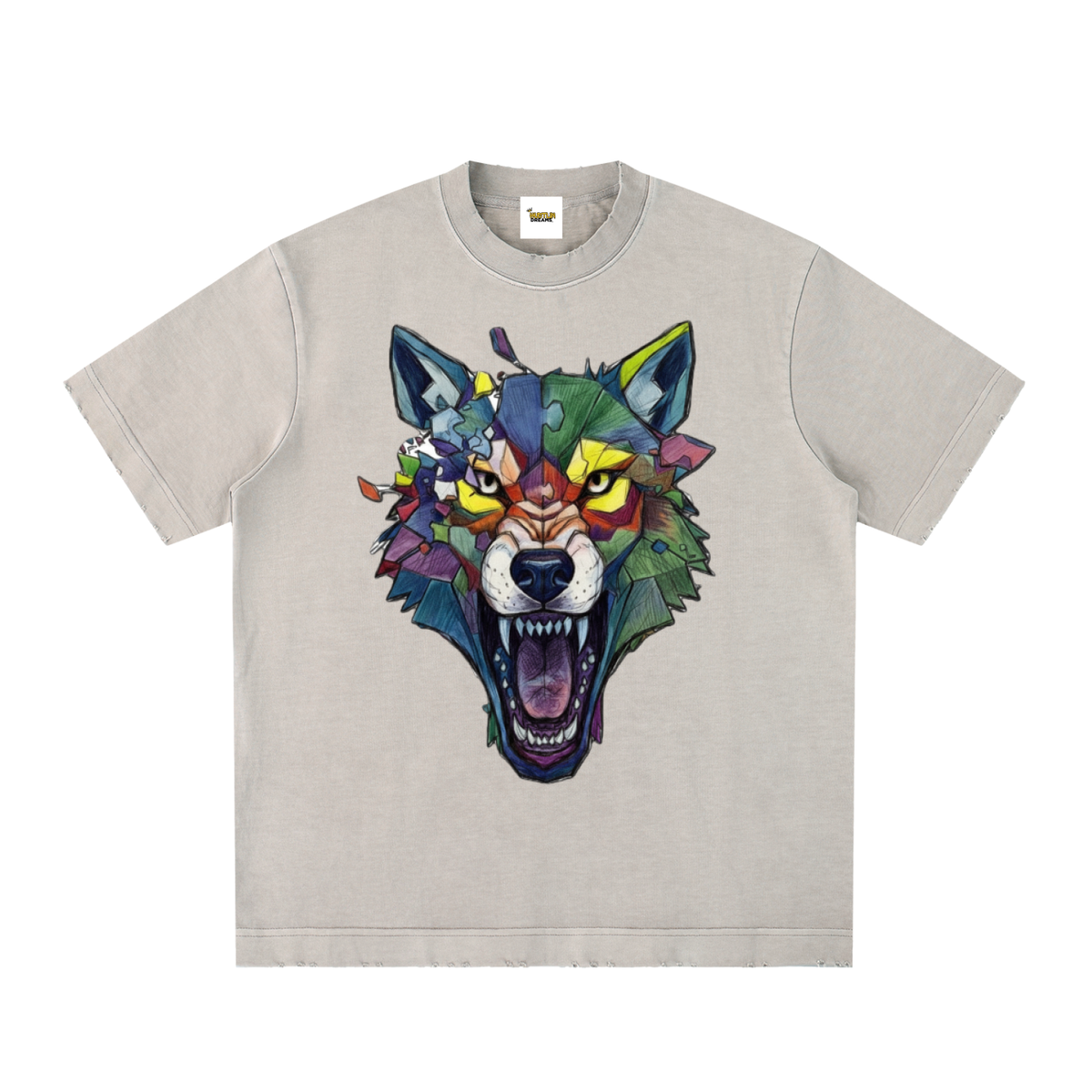 Heavyweight Vintage Washed Frayed T-Shirt