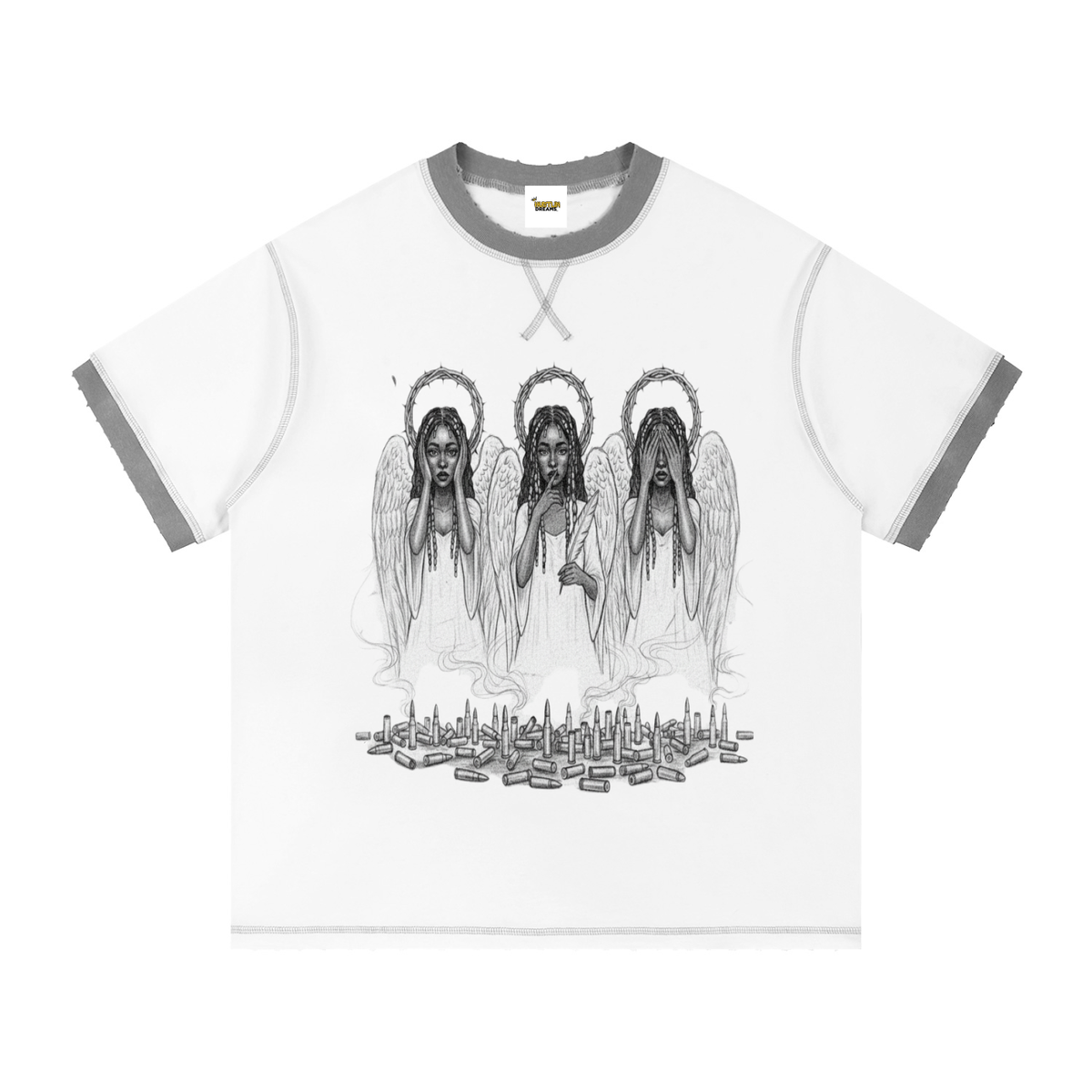 Contrast-Stitched Cotton T-Shirt
