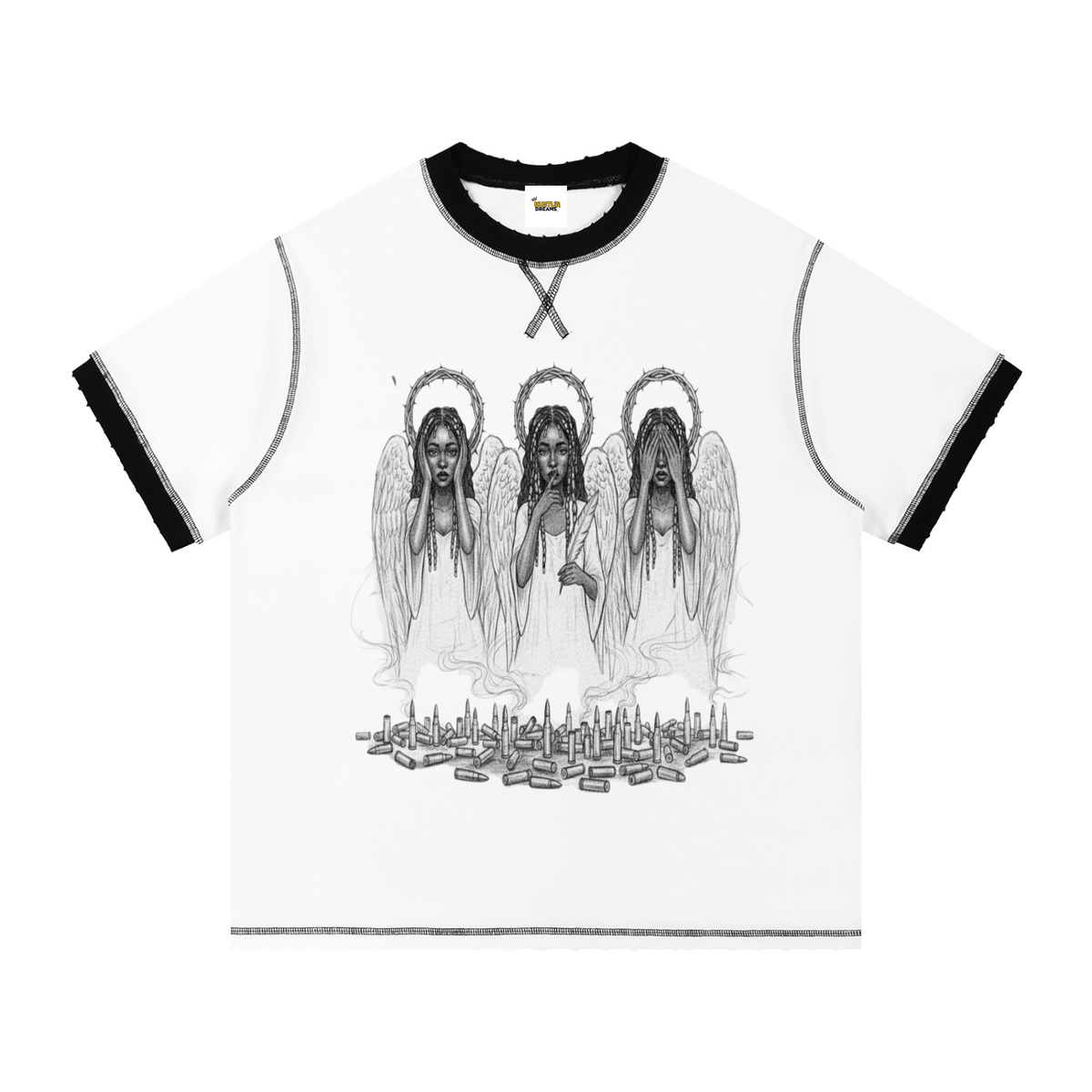 Contrast-Stitched Cotton T-Shirt