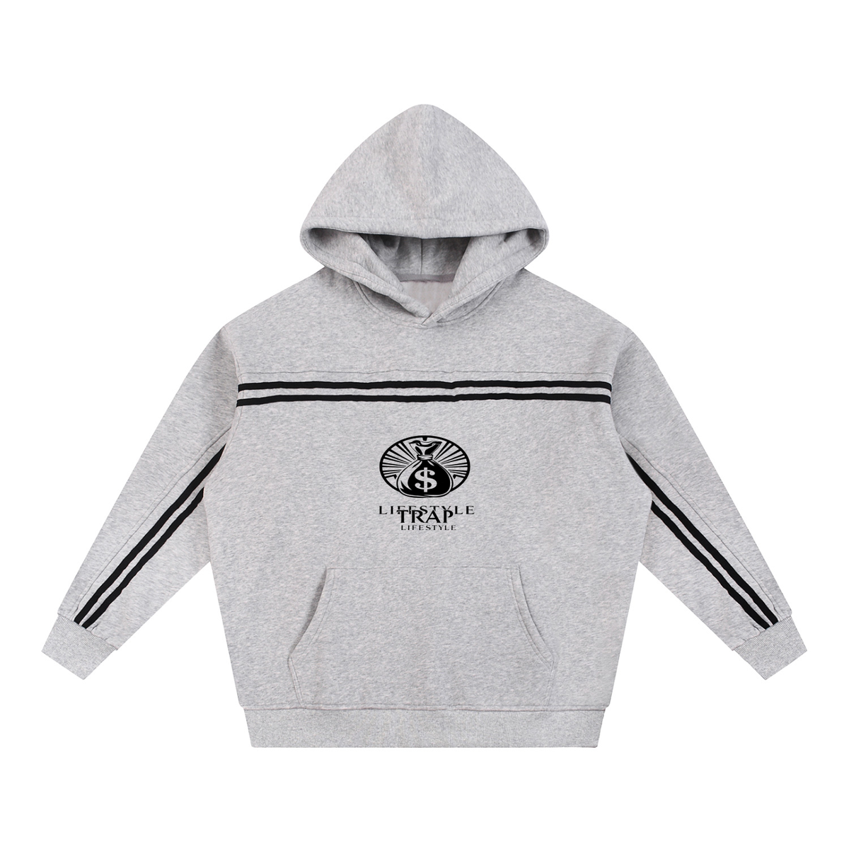 Sun Fade Contrast Tape Fleece Hoodie