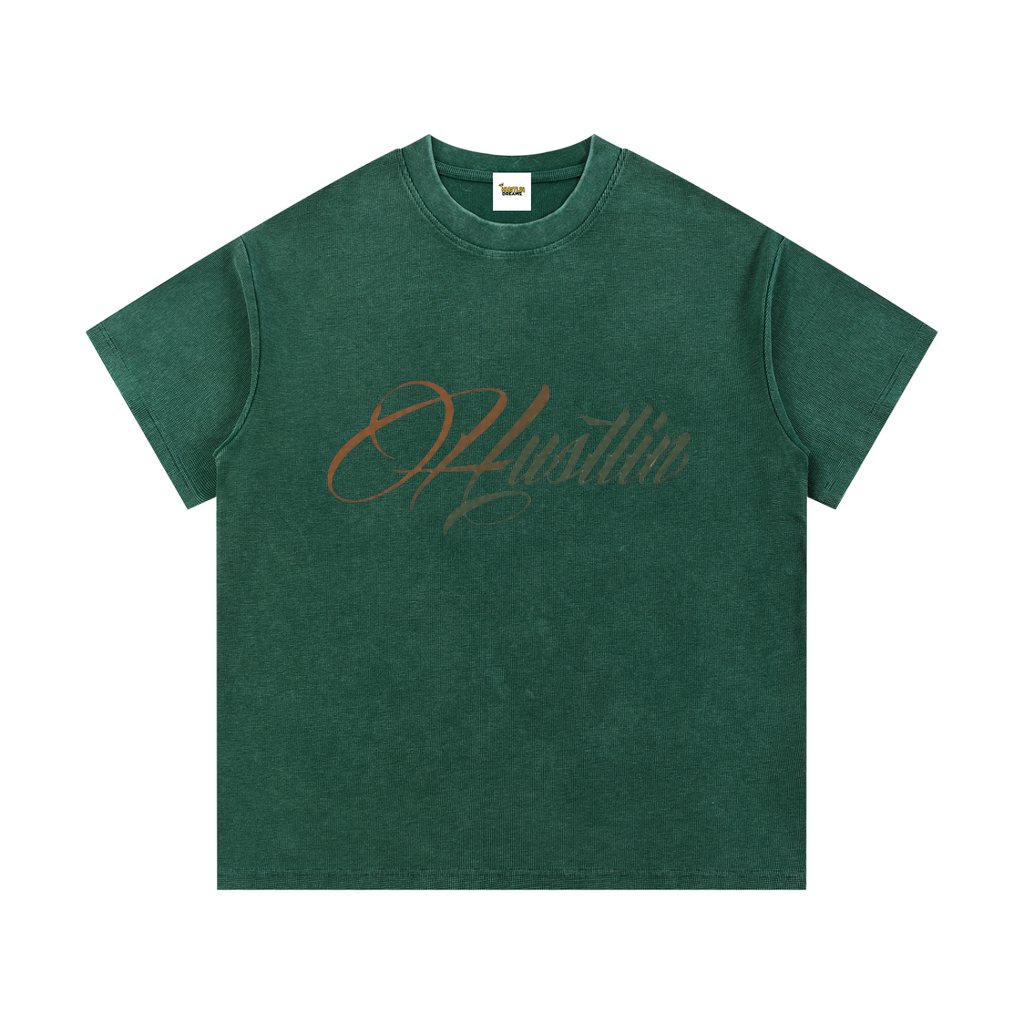 Mineral Wash Waffle Knit T-Shirt