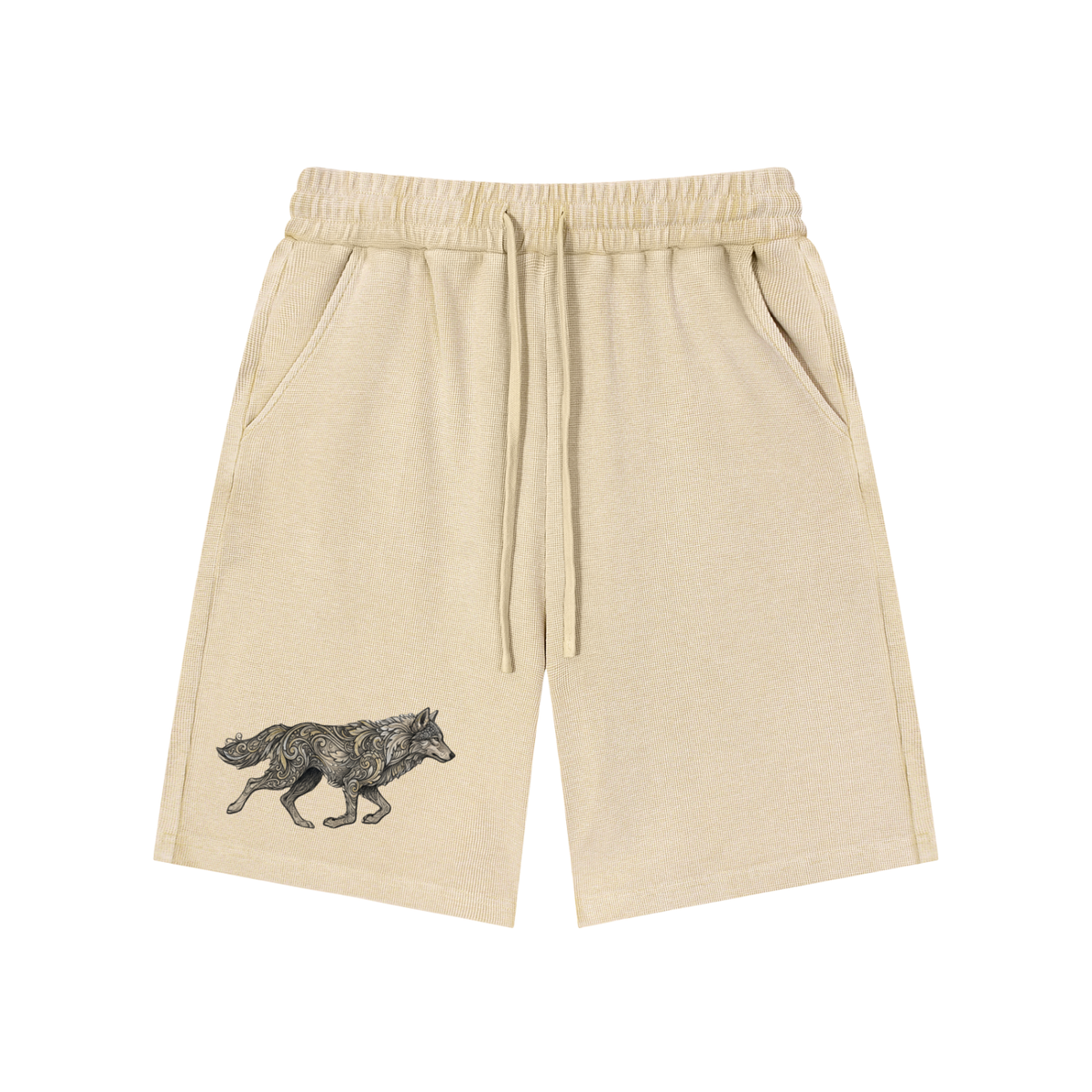 Mineral Wash Waffle Knit Shorts