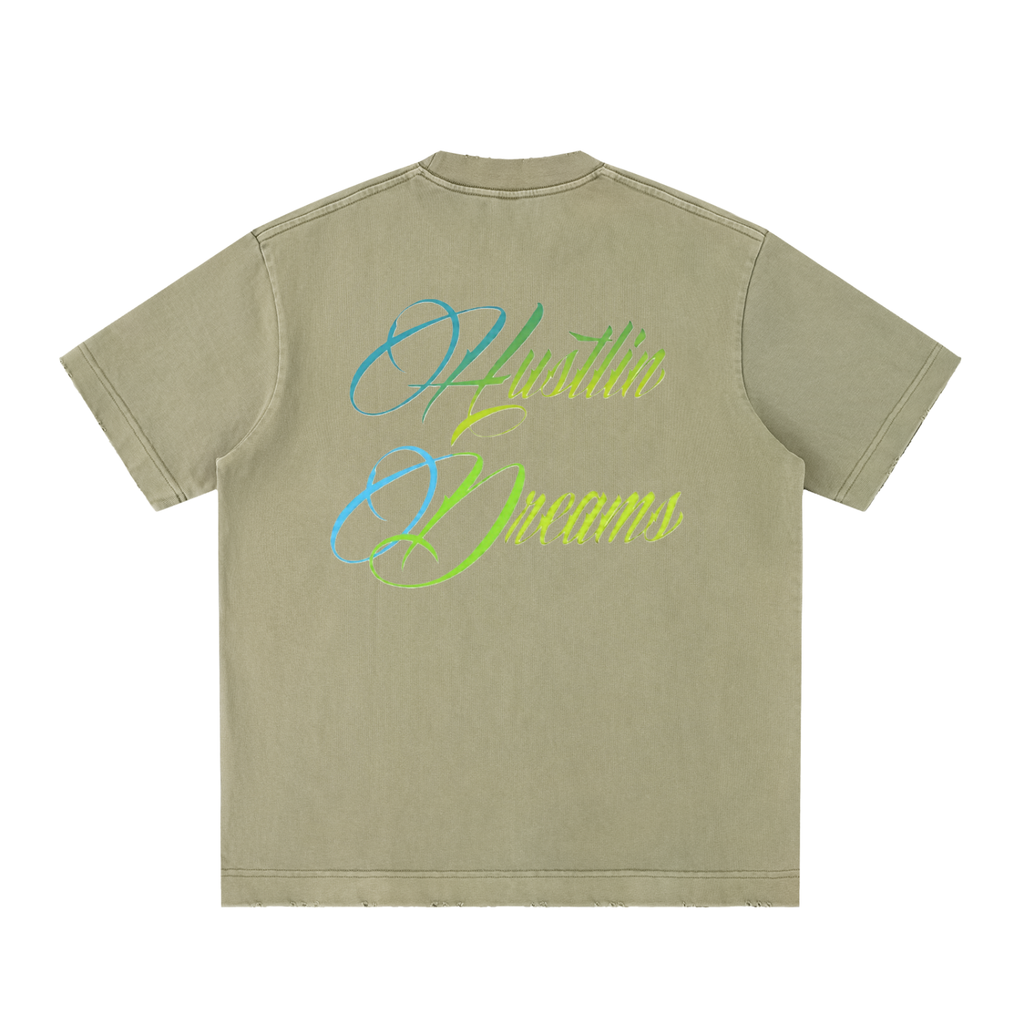 Heavyweight Vintage Washed Frayed T-Shirt