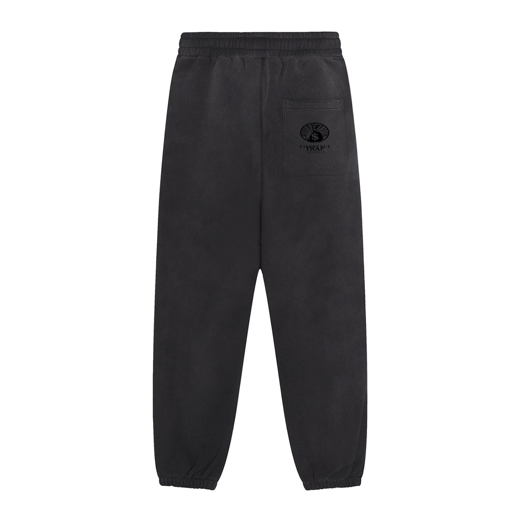 Sun Fade Contrast Tape Fleece Jogged Sweatpants