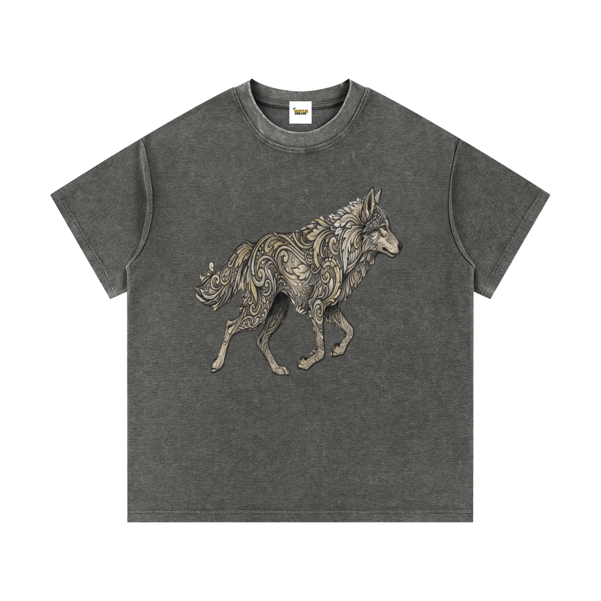 Mineral Wash Waffle Knit T-Shirt