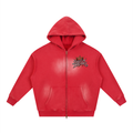 Sunfade Two-way Zipper Boxy Fleece Hoodie