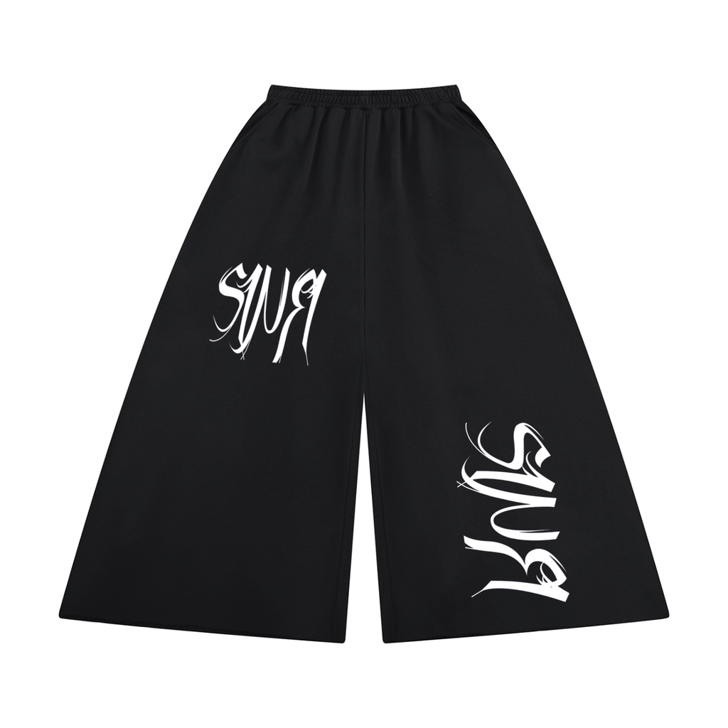 Women's Raw Edge Wide Leg Sweatpants