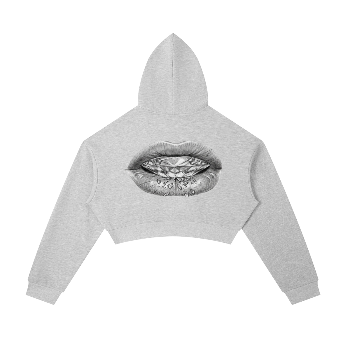 Diamonds 4 Divas F*** Love Essential Cropped Zip-Up Hoodie
