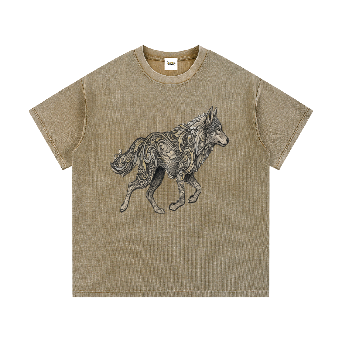 Mineral Wash Waffle Knit T-Shirt