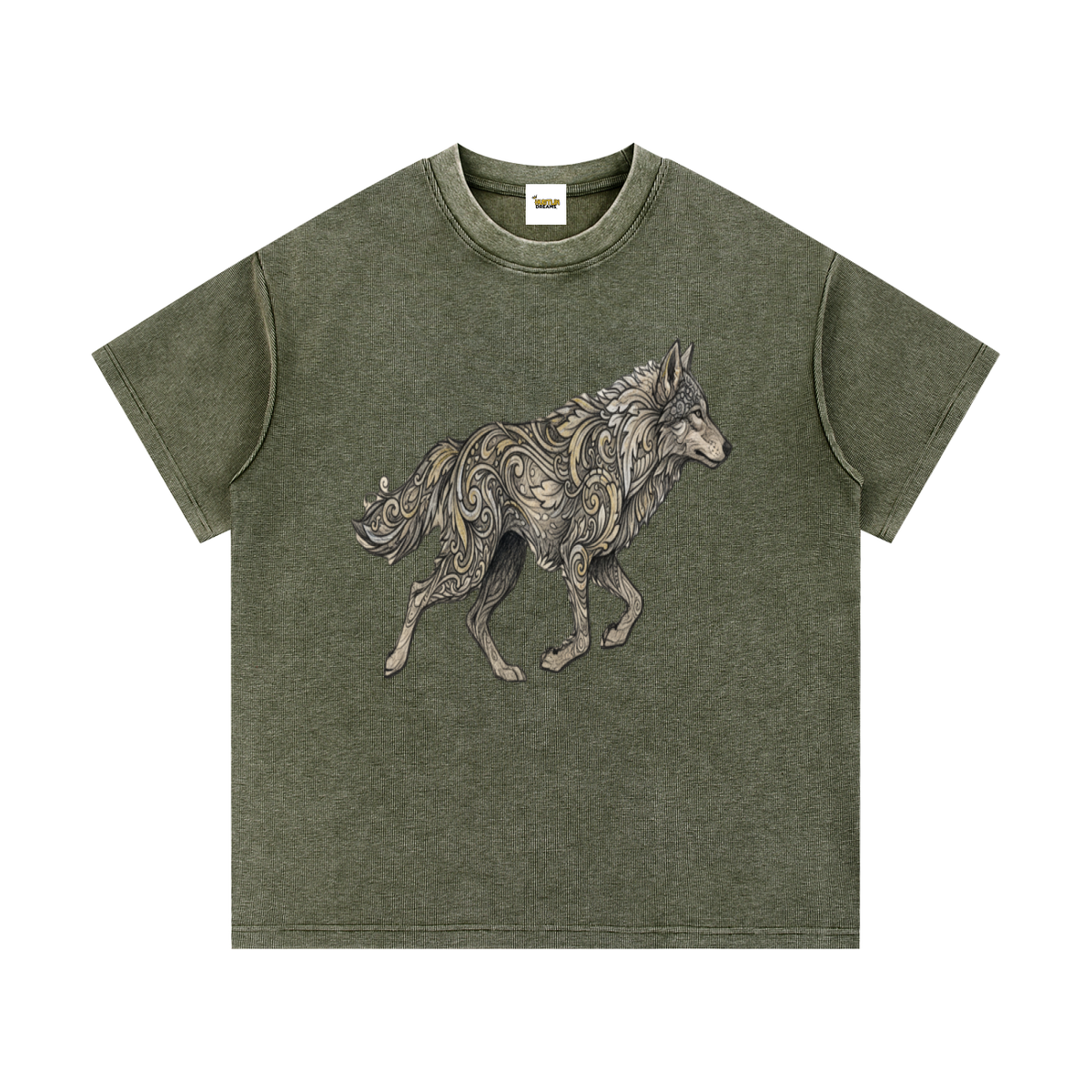 Mineral Wash Waffle Knit T-Shirt