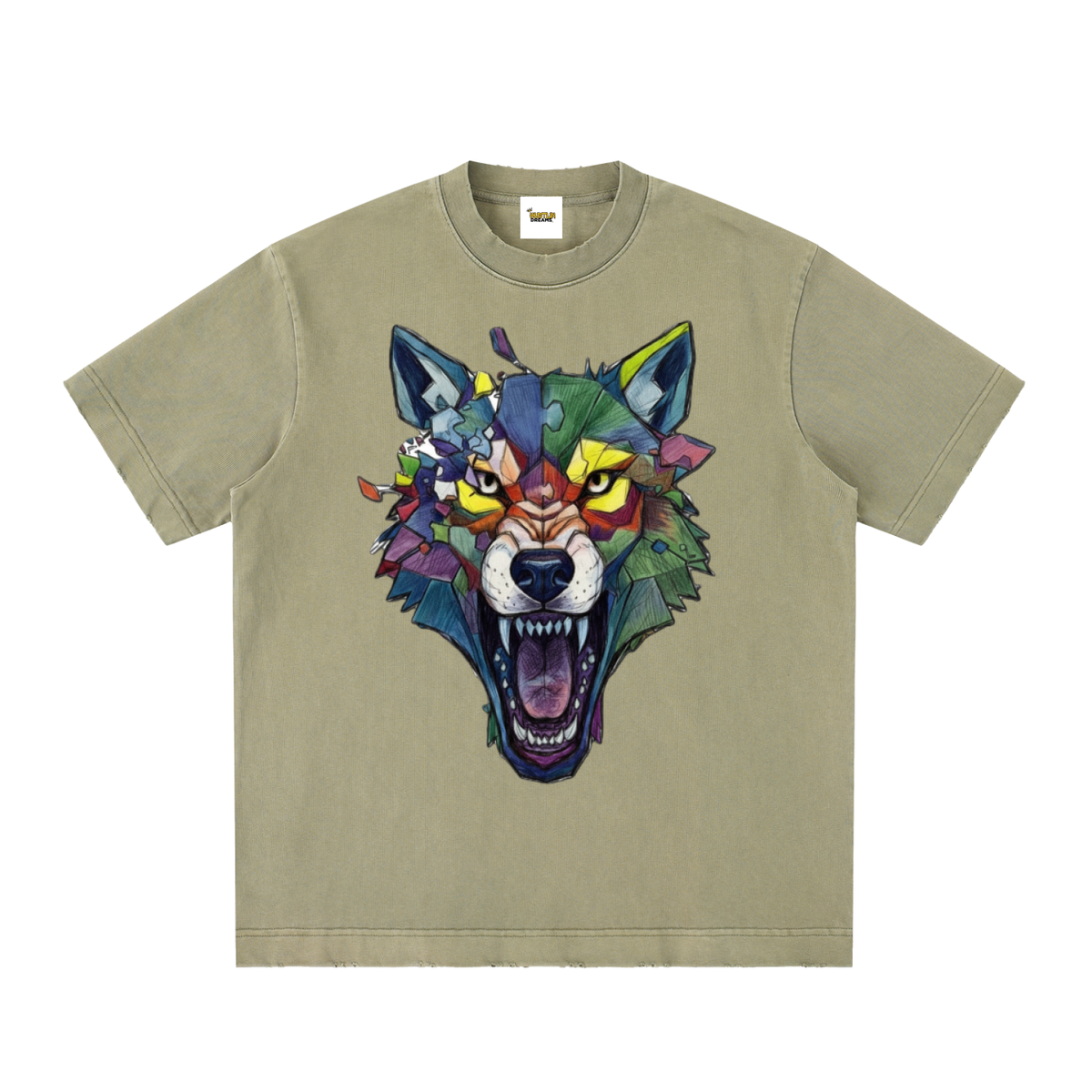 Heavyweight Vintage Washed Frayed T-Shirt