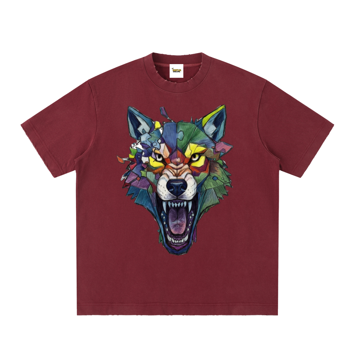 Heavyweight Vintage Washed Frayed T-Shirt