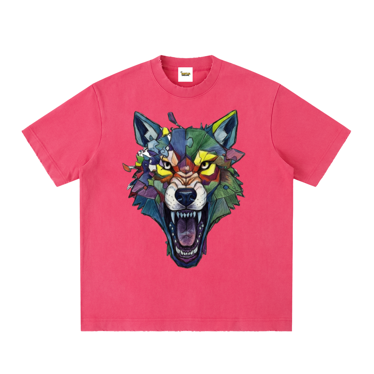 Heavyweight Vintage Washed Frayed T-Shirt