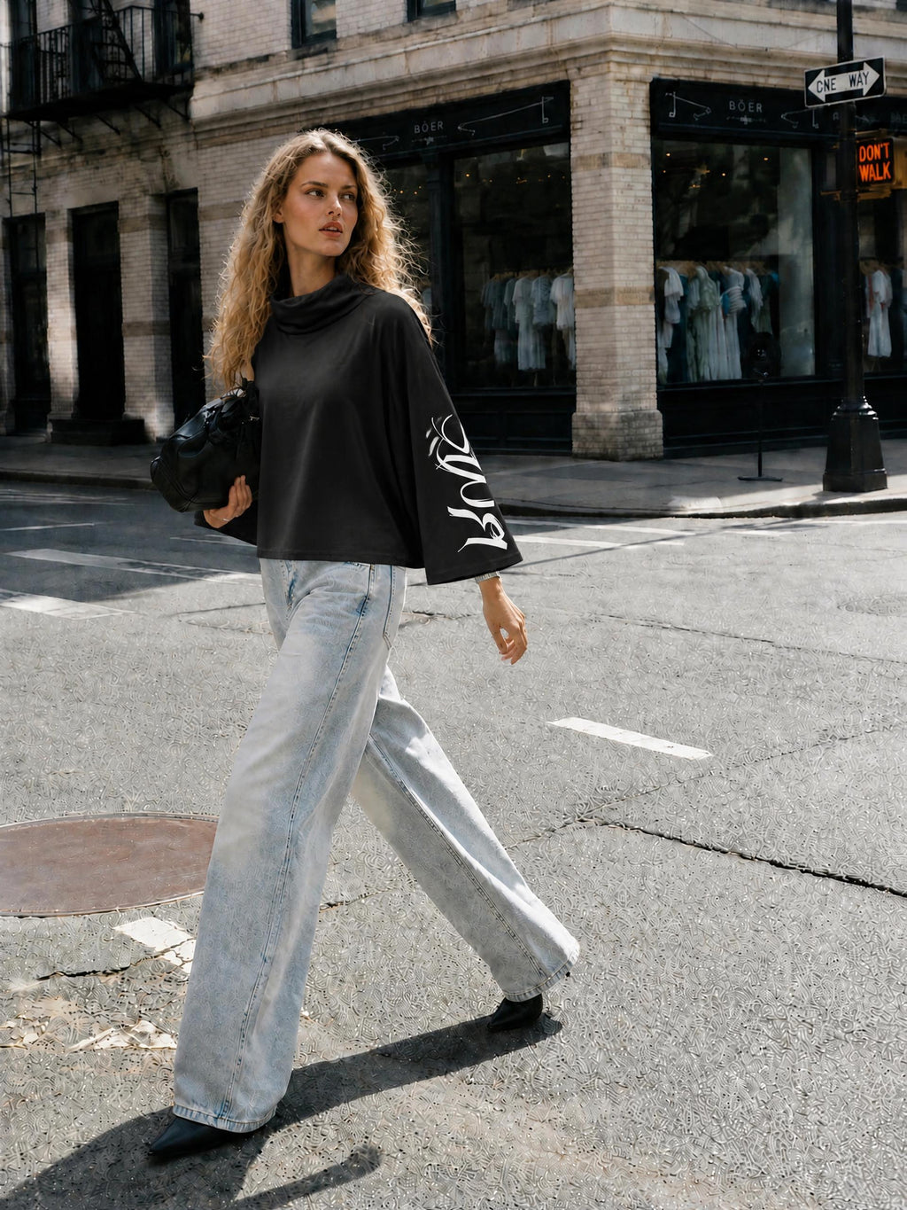 Women’s Turtleneck Batwing T-Shirt